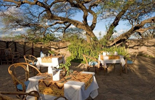 Tindiga tented camp.